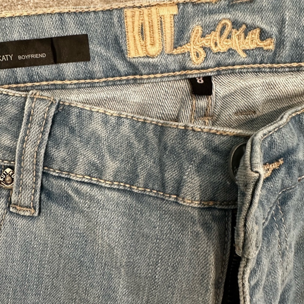 Kut from the Kloth Light Blue Boyfriend Jeans - Picture 3 of 7